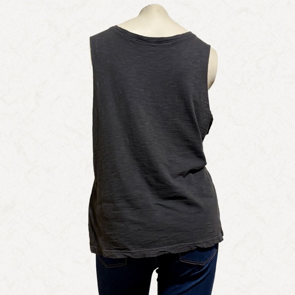 Roxy Live & Dream Graphic Muscle Tank High Low Hem Size M - Picture 5 of 7